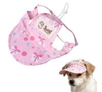 Dog Hat,Summer Dog Sun Hat Baseball Cap with Ear Holes for Puppy Small Medium Dogs Cats