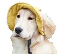 Dog Hat - Sun Protection with Soft, Wide Brim, Summer Hat with Sun Visor Suitable for Medium Dogs - for Pool Walks Camping Training Travel Kitten Medium Large