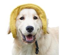 Dog Hat, Wide Brim Adjustable Dog Hat with Ear Holes for Summer Beach Swimming Pools Walking Camping Training Holiday Travel