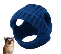 Dog Hats, Knitted Soft Hat with Ear Holes - Christmas Costume for Cat and Dog | For Winter Birthday Halloween New Year Costume Event