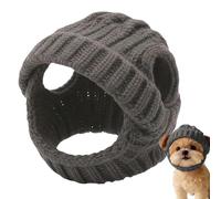 Dog Hats - Soft Knitted Beanie Hat Adjustable Animal Costume Ear Open Warm Pet Lightweight Cute Party Outfit Reusable Pet Friendly Manufacture