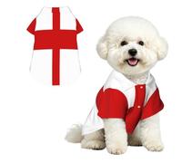 Dog Hawaiian Shirt Summer - Cute Tropical Pet Clothes For Small Dogs Cats - Lightweight Beach Outfit England Flag