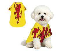Dog Hawaiian Shirt Summer - Cute Tropical Pet Clothes For Small Dogs Cats - Lightweight Beach Outfit Somerset County Flag