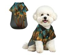 Dog Hawaiian Shirt Summer - Cute Tropical Pet Clothes For Small Dogs Cats - Lightweight Beach Outfit The Secret Of Mushrooms