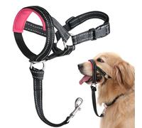 Dog Head Collar, No Pull Head Halter with Soft Padding, Durable Reflective Snout Harness for Medium Large Dogs German Shepherd, Labrador, Free Training Guide Included