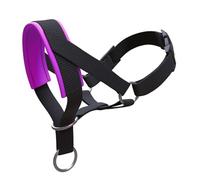 Dog Head Collar with Padded Fabric, Head Harness for Dogs, Anti pulling Head Halter Collar, Adjustable and Easily Control (L, Purple)