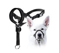 Dog Head Collar with Soft Padded, Gentle Leader for Medium Large Dogs, No Pull Head Harness, Anti Pull Adjustable Reflective Training Head Halter Collar (Black,XL)