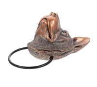 Dog Head Door Knocker Resin Antique Finish for Gates