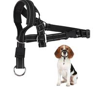 Dog Head Halter with Reflective Soft Padded Adjustable and Easily Control Pet Walking for Small Medium Large Dog Training Head Collar Mouth Black (M)