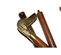 Dog Head Handle Rosewood Brown Walking Unisex Stylish Stick Beautiful Cane