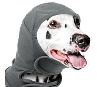 Dog Head Snood for Morning Winter Walks, Pull-on Ear Cover with Soft Flexible Fabric and Close Upper Neck Coverage Dog Snood Pet Ear Cover Winter Hood Pull on Head Wrap Soft Stretch Hood Cold Weather
