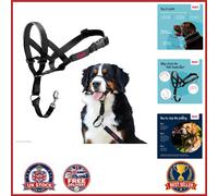 Dog Headcollar Size 4 Black for Large Breeds Training No Pull Solution