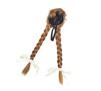Dog Headpiece Braided Hairstyle Outfit For Seasonal Shows Stage Event Fabric Design Pet Costume Hair Accessory Braided Wigs