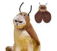 Dog Headwear Costume, Cat Outfit Cloak with Cockroach Shape, Adjustable Lightweight Pet Cosplay Accessories for Birthday Parties Christmas, Fun Pet Costume for Dogs and Cats, Comfortable