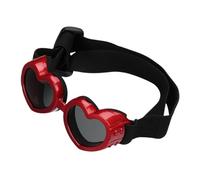 Dog Heart Shaped Sunglasses - Puppy Heart Shaped Sunglasses, Dog Uv Protection Goggles | Anti Fog Hearts Shap Glasses With Adjustable Strap Suitable For Pet Dogs, Eye Shield For Dogs And Puppies