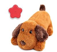 Dog Heartbeat Toy for Puppy Anxiety Relief, Heartbeat Stuffed Animal Heartbeat Plush Toy for Small, Medium, and Large Dogs (Orange)