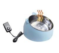 Dog Heated Water Bowl - Dog Heated Water Bowl Pet Heating Cattle Thermal Bowl - Provide Sub-zero Temperature Drinking Water for Cats,