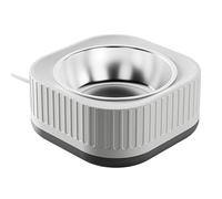 Dog Heated Water Bowl,No Spill Water Bowl for Dogs,Safety Foam in The Dog Bowl, No Spill Bowl for Elevated Design Mess Proof is Easy to Clean, is Suitable for All Pets (A)