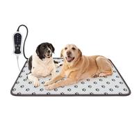 Dog Heating Pad, Large Electric Warming Pad for Pets, Waterproof with Smart Thermostat for Dogs and Cats, Ideal for Whelping Box, Round Design