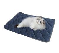 Dog Heating Pad, Self Heating Cat Pad 16x20 Inch Non-Slip Extra Warm Thermal Cat Warming Pad Soft Pet Bed Pad Reflects Body Heat, No Electricity Needed Dark Blue