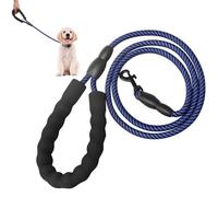 Dog Heavy Duty Durable Nylon Pet Cord, Strong Leashes | 4.92 Feet Long Rope with Alloy Buckle and Padded Foam Handle, Comfortable for Small Dogs to Pi