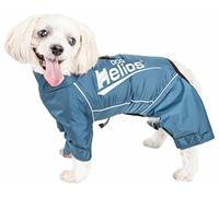 Dog Helios Hurricanine Waterproof and Reflective Full Body Dog Coat Jacket without Heat Reflective Technology, Large, Blue