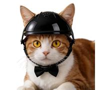 Dog Helmet Adjustable Chin Strap, Protective Dog Hat, 5.91x5.91 Inches Headwear with Large Build, Protective Pet Hat, Safety Accessory with Ear Holes, Motorcycle Helmet for Bike and Riding