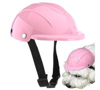 Dog Helmet - Windproof ABS Headwear, Adjustable Pet Shield, Breathable Riding Protection | Lightweight Reinforced Puppy Safety Head Cover, Small Medium Breed Cycling Travel Hiking