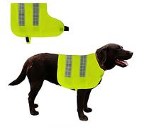 Dog Hi Vis Jacket 4 Sizes High Visibilty Vest Fluorescent Yellow Medium Large Extra Large and XX Large (Extra Extra Large)