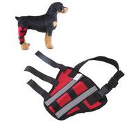 Dog Hind Leg Brace, Pet Dogs Protector Sleeve Brace Neoprene Anti-licking Breathable Support Knee Pads for Dog Legs Pet Stable Knee Pads Support (L)