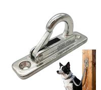 Dog Holder for Wall - 7x1.75cm Mounted Pet Lead Hook, Metal Organizer | Space-Saving Entryway Accessory for Apartment, Backyard Fence, Grooming Area, Indoor Living Room, Puppy Gear
