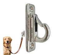Dog Holder - Secure Mounting Hook | Stainless Steel Hook for Chains or Leashes, Outdoor, Driveway or Patio