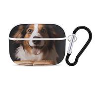 Dog Holding A Hot Dog Case Cover with Keychain Shockproof Hard Shell Protective Case for 2nd/1st Generation Case for Women Men Bluetooth Earbuds Case