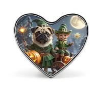 Dog Holding PumpkinButton Pin Design Your Own Personalized Pin Cute Button Badge Exquisite Heart Badge Fashion Brooch Metal Decorative Lapel Pins for Hat Clothes Backpack