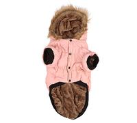 Dog Hooded Down Jacket | Double Layer Thickening Winter Coat for Large/Medium/Small Dogs | Cold Weather Apparel with Snap Closure & Soft Fabric (4XL)