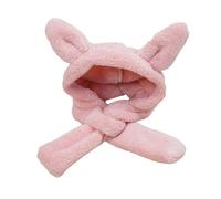 Dog Hooded Hat Ear Protective Headgear Hat Plush Pet Costume Photo Accessory for Outdoor Wear Small Animal Headgear