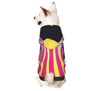 Dog Hoodie Autumn Winter Clothes Comfortable Clothes for Outdoor Activities Tie Dye Crown Print