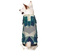 Dog Hoodie Autumn Winter Cozy Pet Clothes for Outdoor Activities Stairs and Bookshelves Baroque Style Tie Dye Print Hoodies