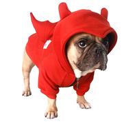 Dog Hoodie Costume Warm Winter Wear - Red X-Large