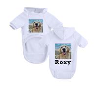 Dog Hoodie Custom Sweatershirts for Small/Medium Pets Personalised Photo/Text Dog Jumper Soft All-Season Pet Clothes 18 Colours