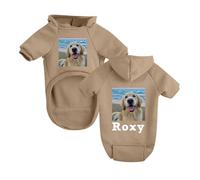 Dog Hoodie Custom Sweatershirts for Small/Medium Pets Personalised Photo/Text Dog Jumper Soft All-Season Pet Clothes 18 Colours