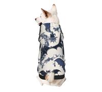 Dog Hoodie Dog Sweater Stylish Dog Clothes Print Pet Clothing Streetwear Sweatshirt Tracksuits Outfit for Dog Puppy-X-Large, Bat pattern