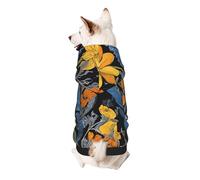 Dog Hoodie Dog Sweater Stylish Dog Clothes Print Pet Clothing Streetwear Sweatshirt Tracksuits Outfit for Dog Puppy-X-Large, Hippie Pattern