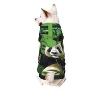 Dog Hoodie Dog Sweater Stylish Dog Clothes Print Pet Clothing Streetwear Sweatshirt Tracksuits Outfit for Dog Puppy-XX-Large, Cartoon Panda