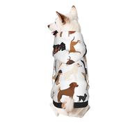Dog Hoodie Dog Sweater Stylish Dog Clothes Print Pet Clothing Streetwear Sweatshirt Tracksuits Outfit for Dog Puppy-X-Small, Beagle Dog