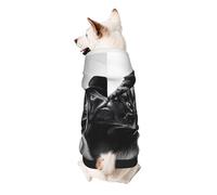 Dog Hoodie Dog Sweater Stylish Dog Clothes Print Pet Clothing Streetwear Sweatshirt Tracksuits Outfit for Dog Puppy-Medium, Cute Black Pug Dog