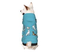 Dog Hoodie Dog Sweater Stylish Dog Clothes Print Pet Clothing Streetwear Sweatshirt Tracksuits Outfit for Dog Puppy-Medium, Cartoon Beagle Dog