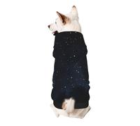 Dog Hoodie Dog Sweater Stylish Dog Clothes Print Pet Clothing Streetwear Sweatshirt Tracksuits Outfit for Dog Puppy-XX-Large, black glitter