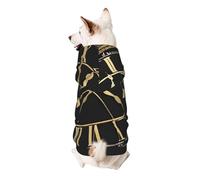 Dog Hoodie Dog Sweater Stylish Dog Clothes Print Pet Clothing Streetwear Sweatshirt Tracksuits Outfit for Dog Puppy-XX-Large, Clock Gear