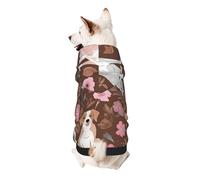 Dog Hoodie Dog Sweater Stylish Dog Clothes Print Pet Clothing Streetwear Sweatshirt Tracksuits Outfit for Dog Puppy-XX-Large, English Bulldogs
